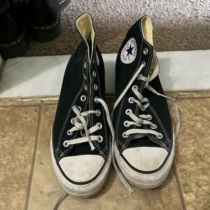 Unisex Black Converse Chuck Taylor All Star Canvas High Tops